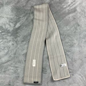 NWT Calvin Klein acrylic knit scarf pink and gray 65x6 inches